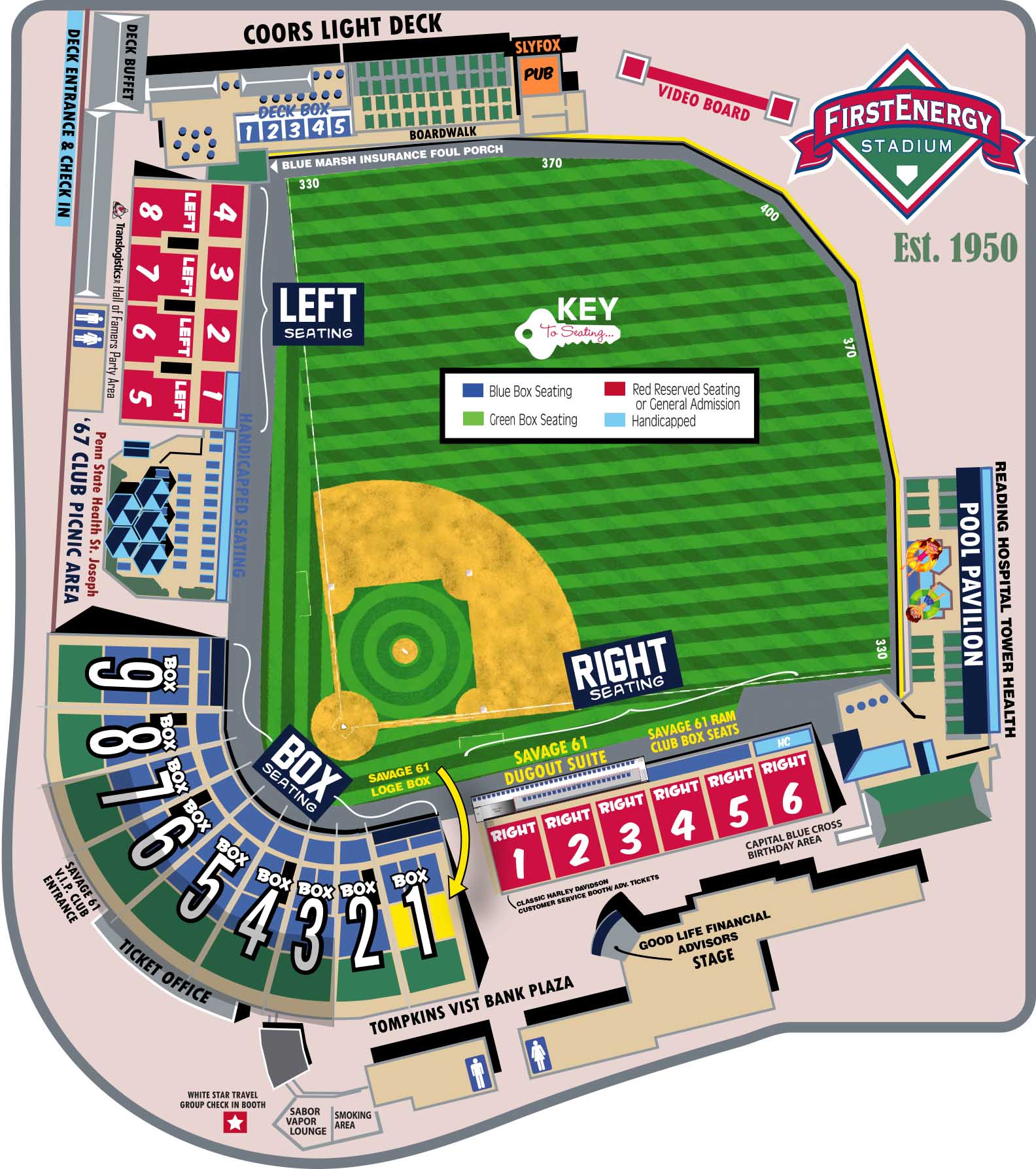 First Energy Field Seating Chart