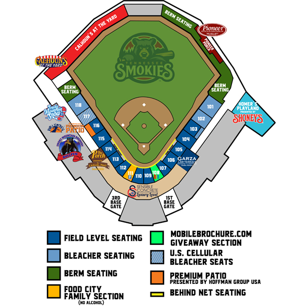 Smoky Stadium Seating Chart