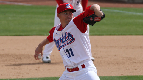 Tanner Peters ranks among the Cal League leaders in wins, ERA and strikeouts.