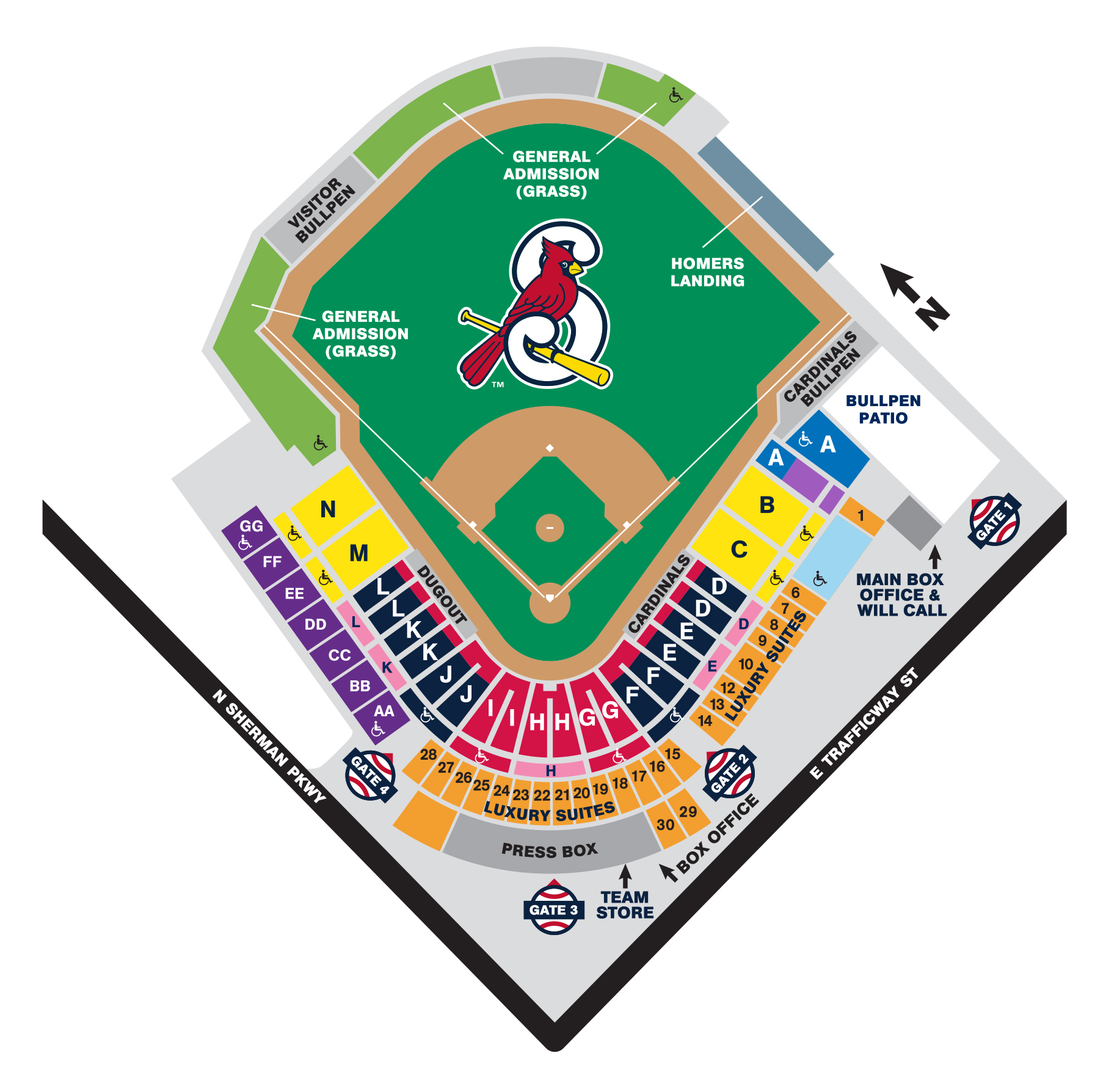 Cardinals Baseball Seating Chart