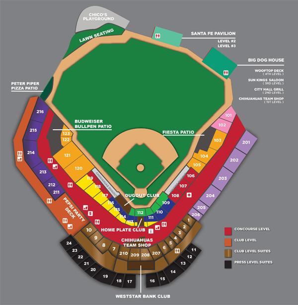 Chihuahua Baseball Seating Chart